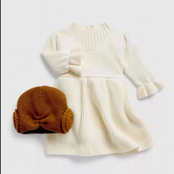 NWT babyGap Star Wars Princess Leia Sweater Dress Set - Picture 1 of 5